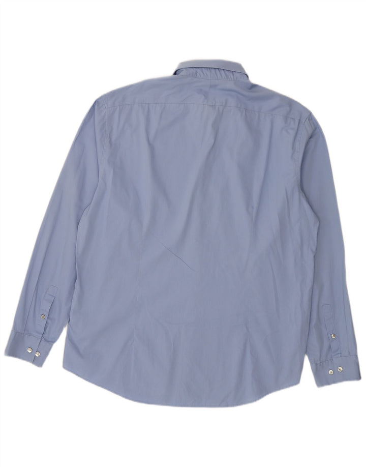Calvin Klein Camisa Slim Fit para Hombre Talla 43 17 XL Azul