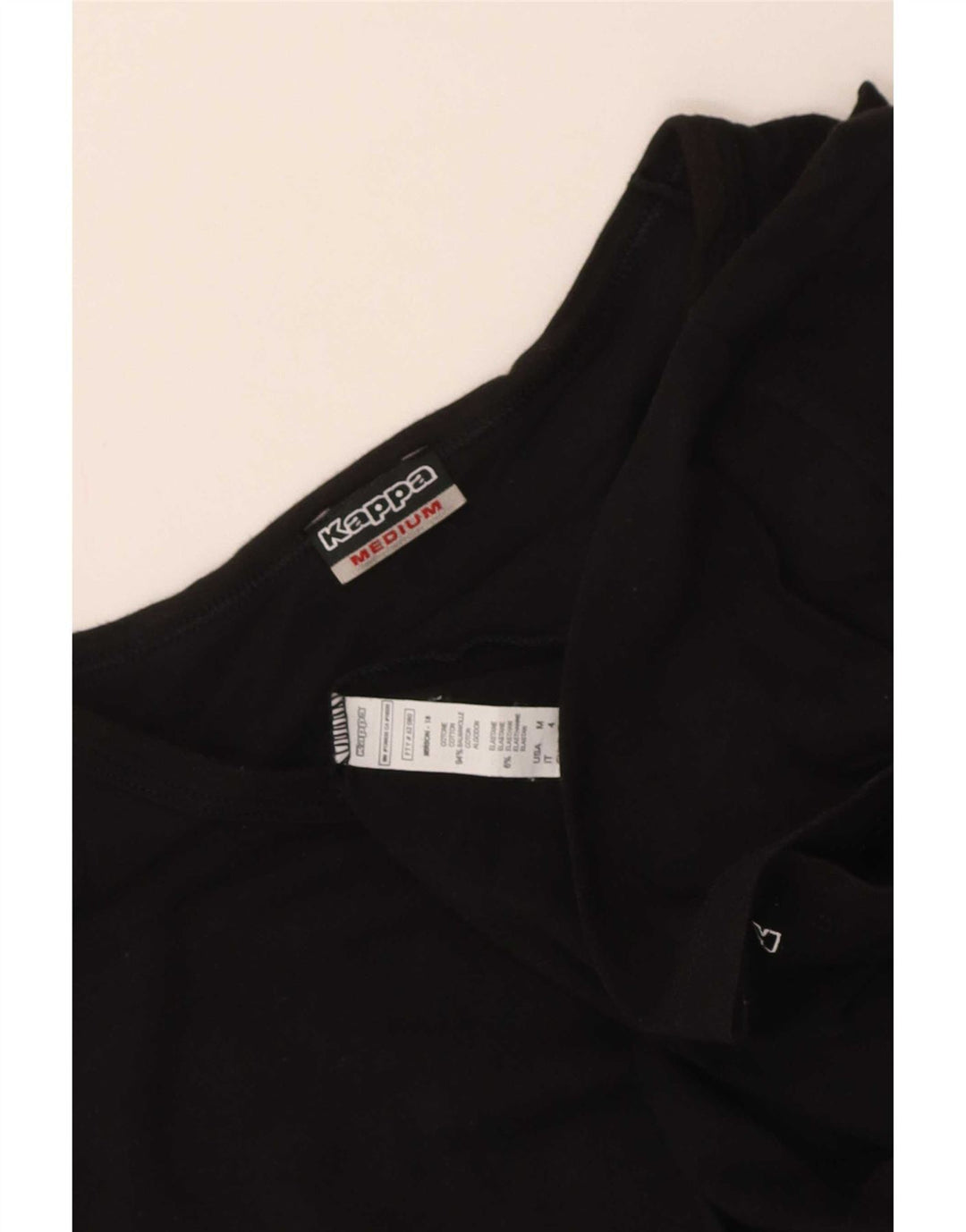 Camiseta Kappa Hombre Top Medium Negro Algodón