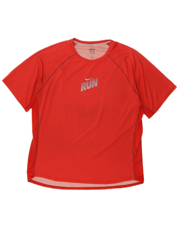 NIKE Camiseta gráfica para hombre UK 46/48 XL Rojo