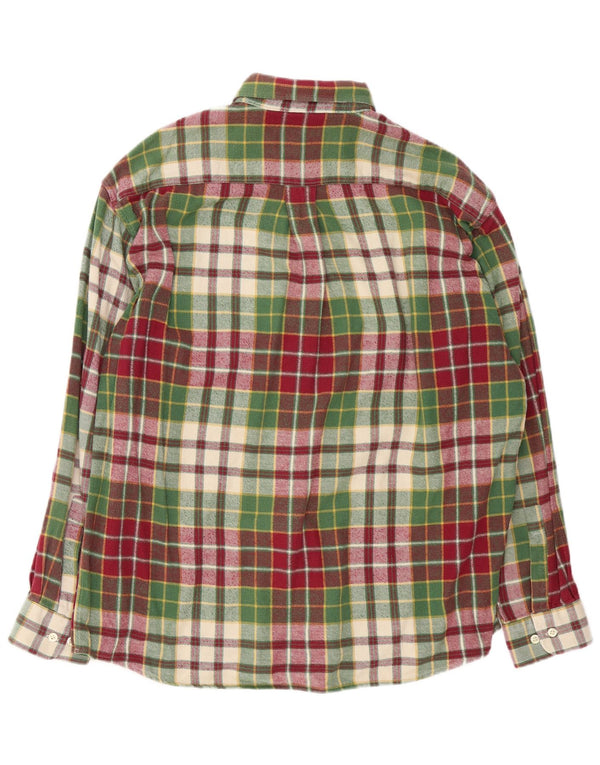 Rodrigo Camisa de franela para hombre Talla 42 16 1/2 Grande Algodón a cuadros multicolor