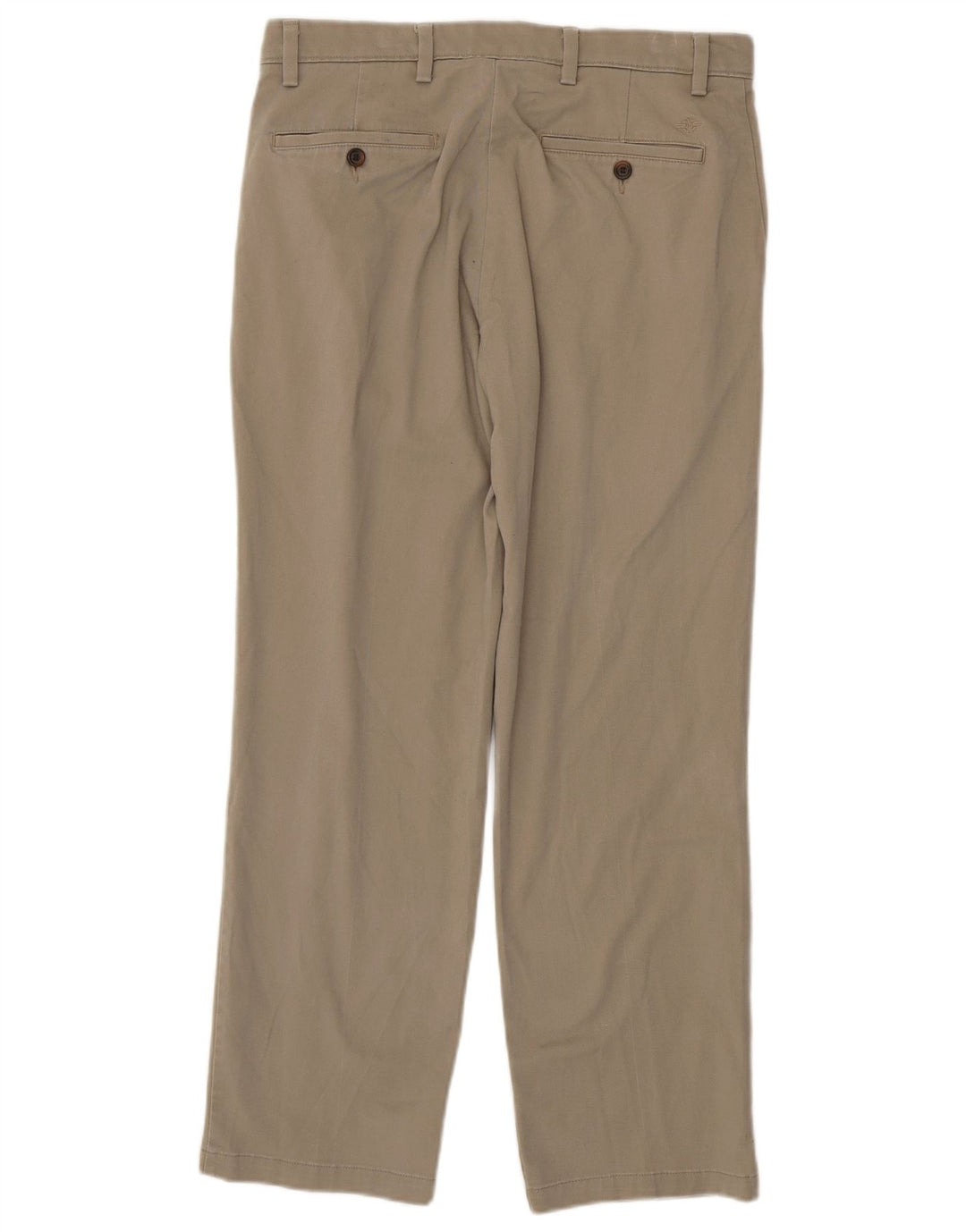 DOCKERS Pantalón chino de corte clásico para hombre W32 L30 Algodón beige