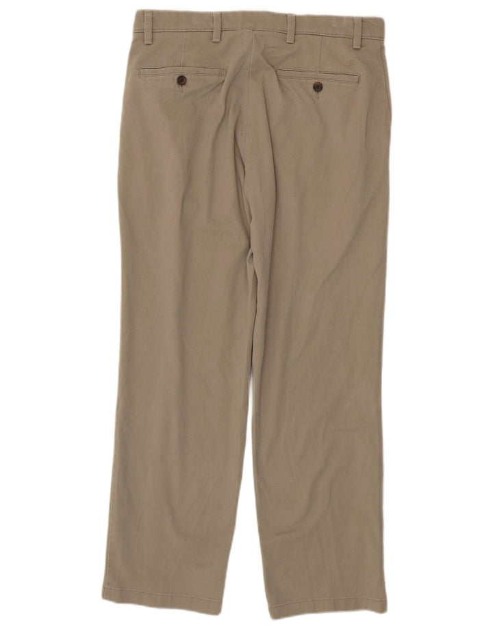 DOCKERS Pantalón chino de corte clásico para hombre W32 L30 Algodón beige