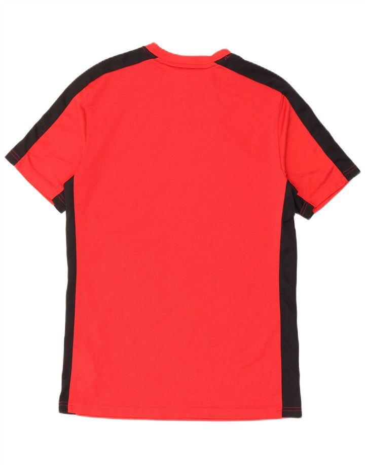 Nike Camiseta ajustada Dri Fit para hombre Top medio rojo color block Poliéster