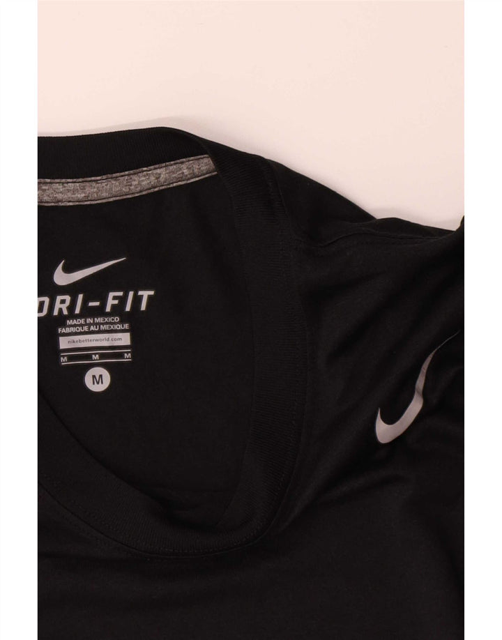 Camiseta Nike Dri Fit para hombre Top Medium Black Poliéster