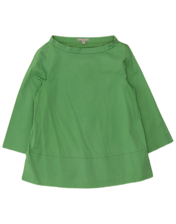 Cos Blusa de manga 3/4 de ajuste relajado para mujer EU 34 XS Algodón verde