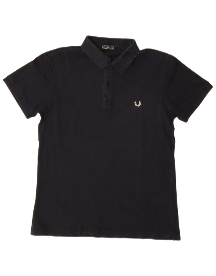 Fred Perry Polo Para Hombre Grande Azul Marino Algodón