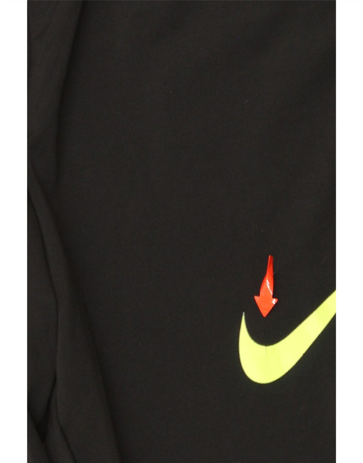 NIKE Hombre Dri Fit Pantalones De Chándal Mediano Negro Colorblock Poliéster
