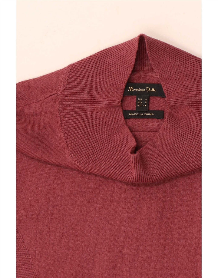 Massimo Dutti Blusa Mujer Top UK 8 Small Rojo