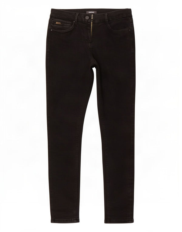 Marks & Spencer Jeans Jegging para Mujer UK 12 Medium W30 L30 Algodón Negro