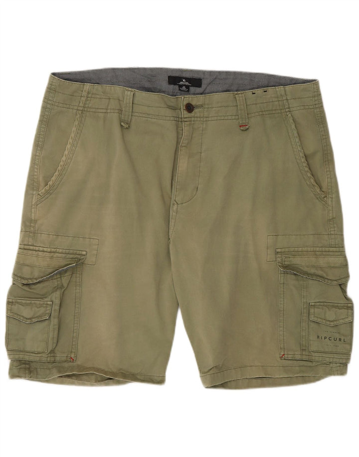 Rip Curl Pantalones cortos cargo de ajuste relajado para hombre W36 Algodón caqui grande