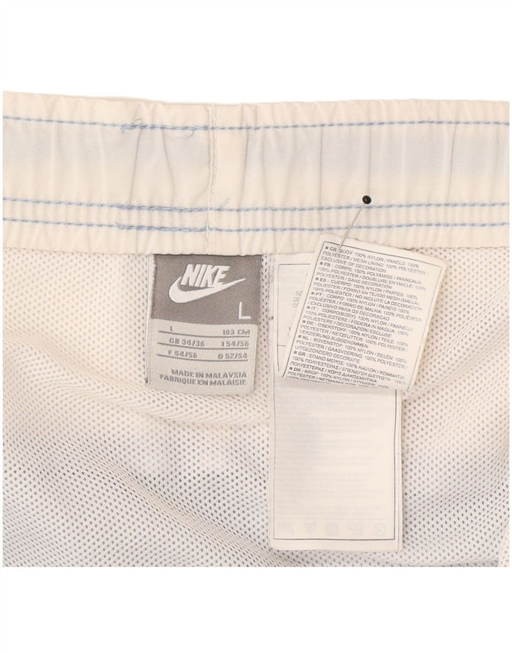Nike - Pantalones cortos deportivos para hombre, nailon color block, color azul, talla grande