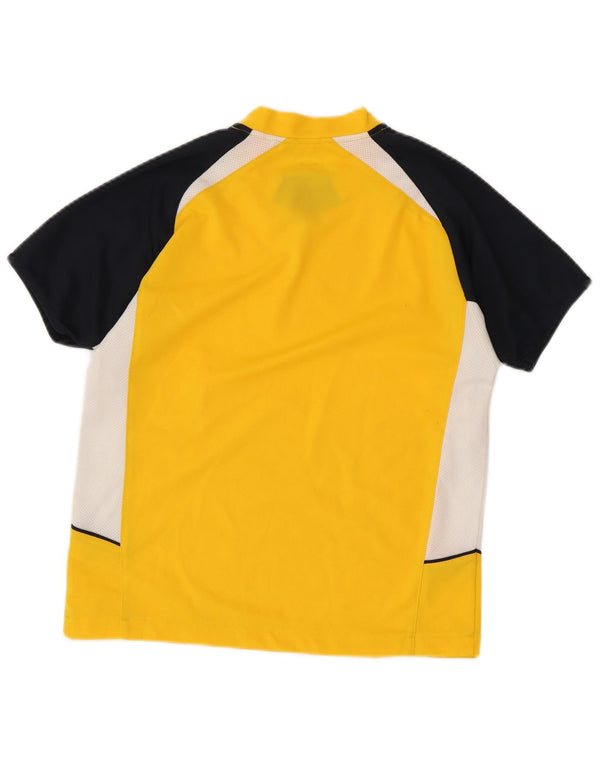 Umbro Hombre Camiseta Gráfica Top Small Amarillo Colorblock Poliéster
