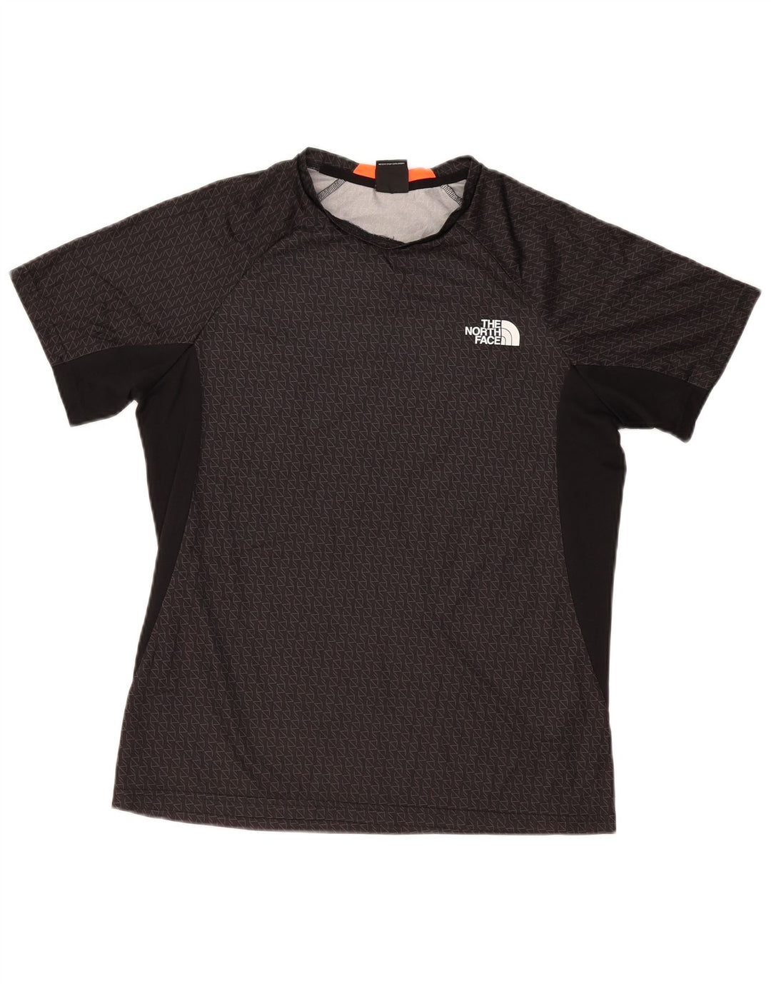 Camiseta The North Face Hombre Top Medium Negro Geométrico Poliéster
