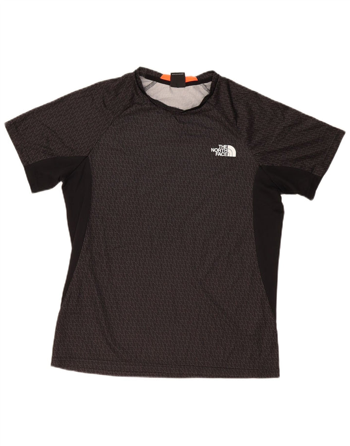 Camiseta The North Face Hombre Top Medium Negro Geométrico Poliéster