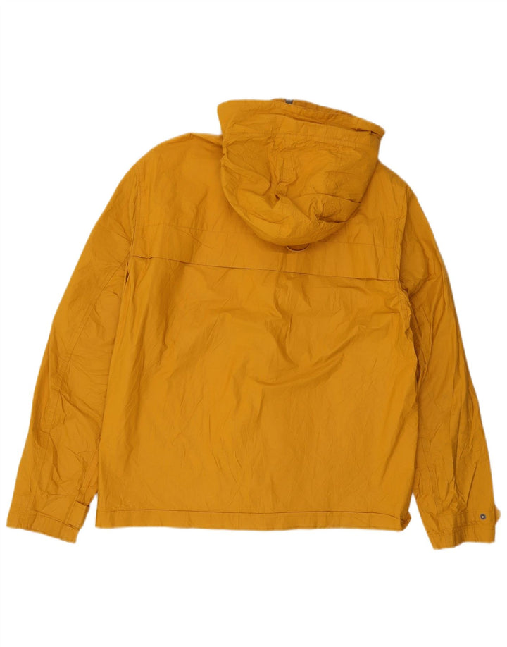 Pretty Green Chaqueta impermeable con capucha para hombre UK 40 Large Yellow