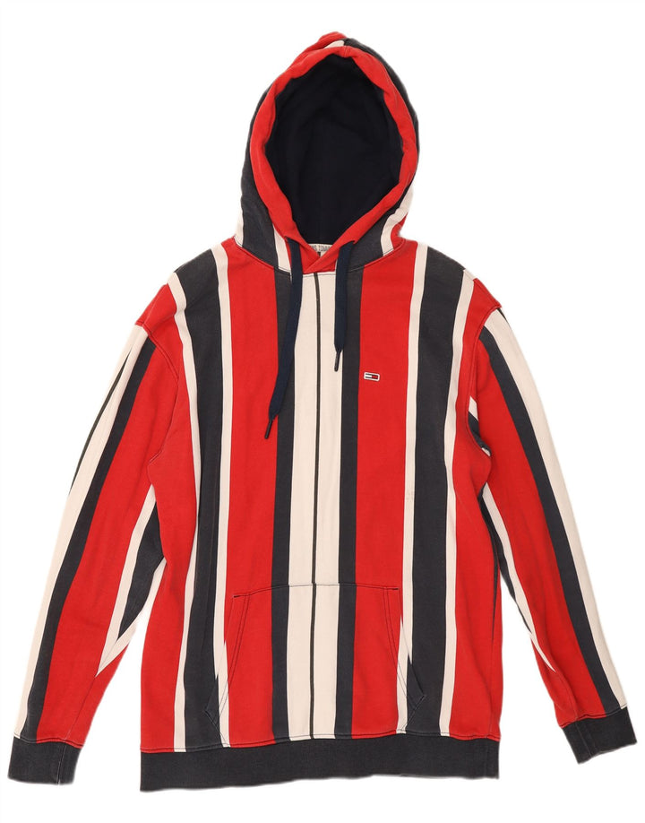 Tommy Hilfiger Sudadera con Capucha para Hombre Jersey Mediano de algodón a Rayas Multicolor