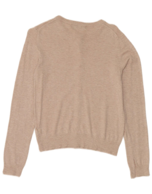 Marks & Spencer Cárdigan para Mujer UK 10 Small Viscosa Beige