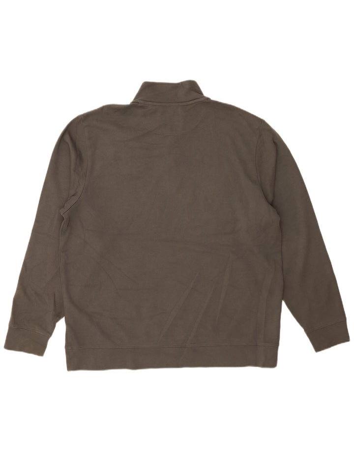VINEYARD VINES Sudadera con cuello y cremallera para hombre, talla grande, gris