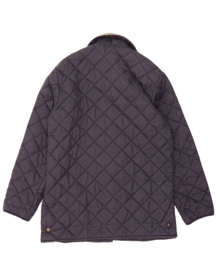 Barbour Chaqueta acolchada para hombre UK 38 Medium Azul marino Colorblock