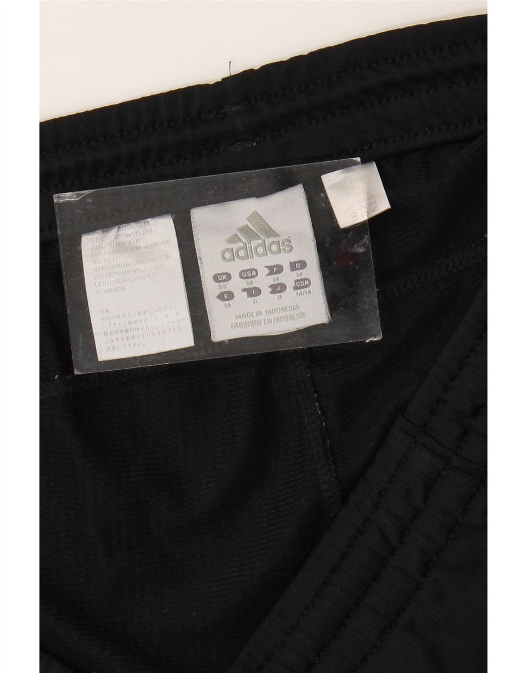 ADIDAS Pantalones cortos deportivos para hombre Grande Poliéster negro