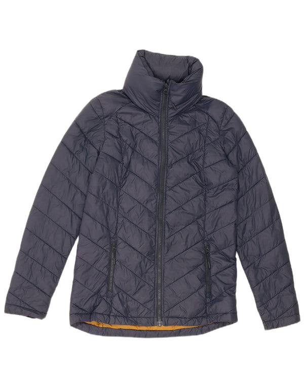 Chaqueta acolchada con capucha para mujer Fat Face UK 8 Small Nylon azul marino
