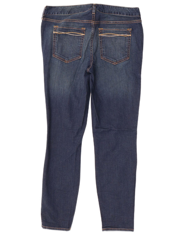 Eddie Bauer Jeans ajustados ligeramente curvados para mujer US 10 Large W32 L27 Azul