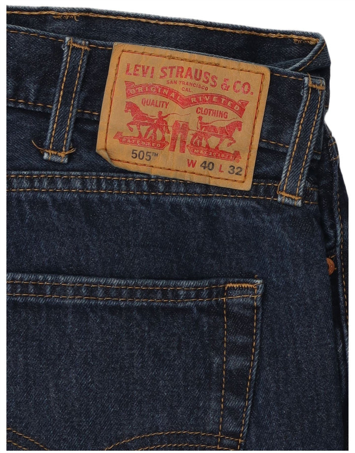 Levi's Jeans rectos 505 para hombre W40 L30 Algodón azul marino