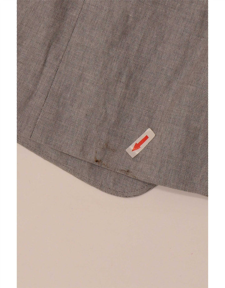 Banana Republic Chaqueta tipo blazer con 2 botones y corte regular para hombre, talla 40, color gris