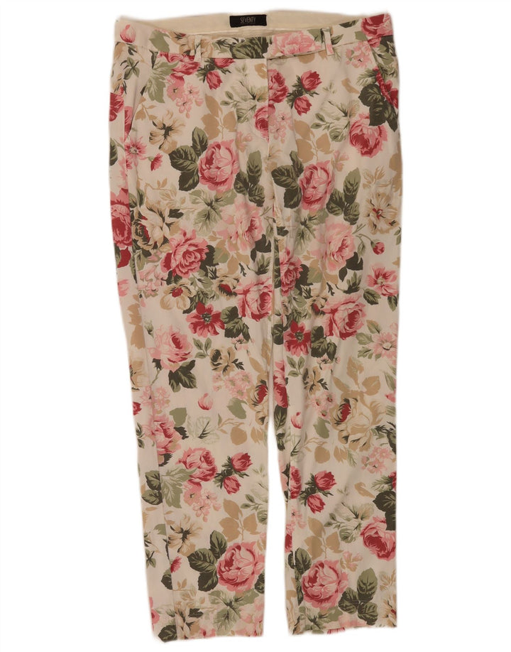 Seventy Pantalones Cortos Para Mujer IT 44 Medium W30 L26 Multicolor Floral
