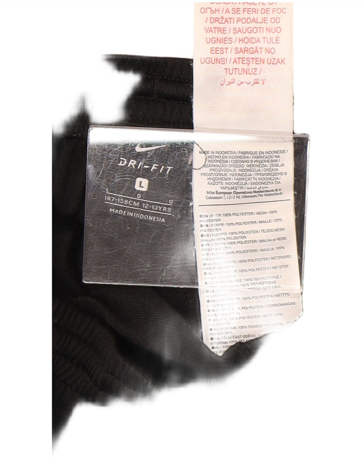 Nike Boys Dri Fit Chándal Pantalones Joggers 12-13 años Grande Negro