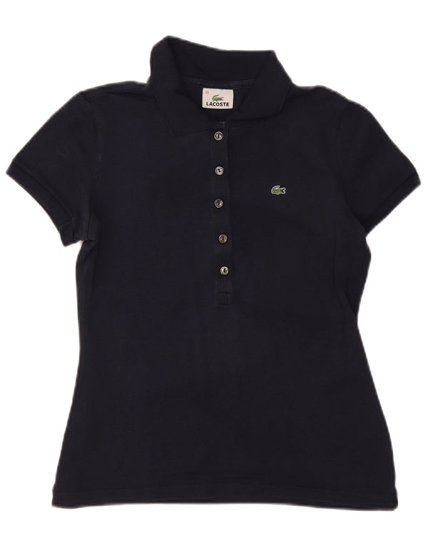 Polo Lacoste Mujer Talla 40 Mediano Azul Marino Algodón