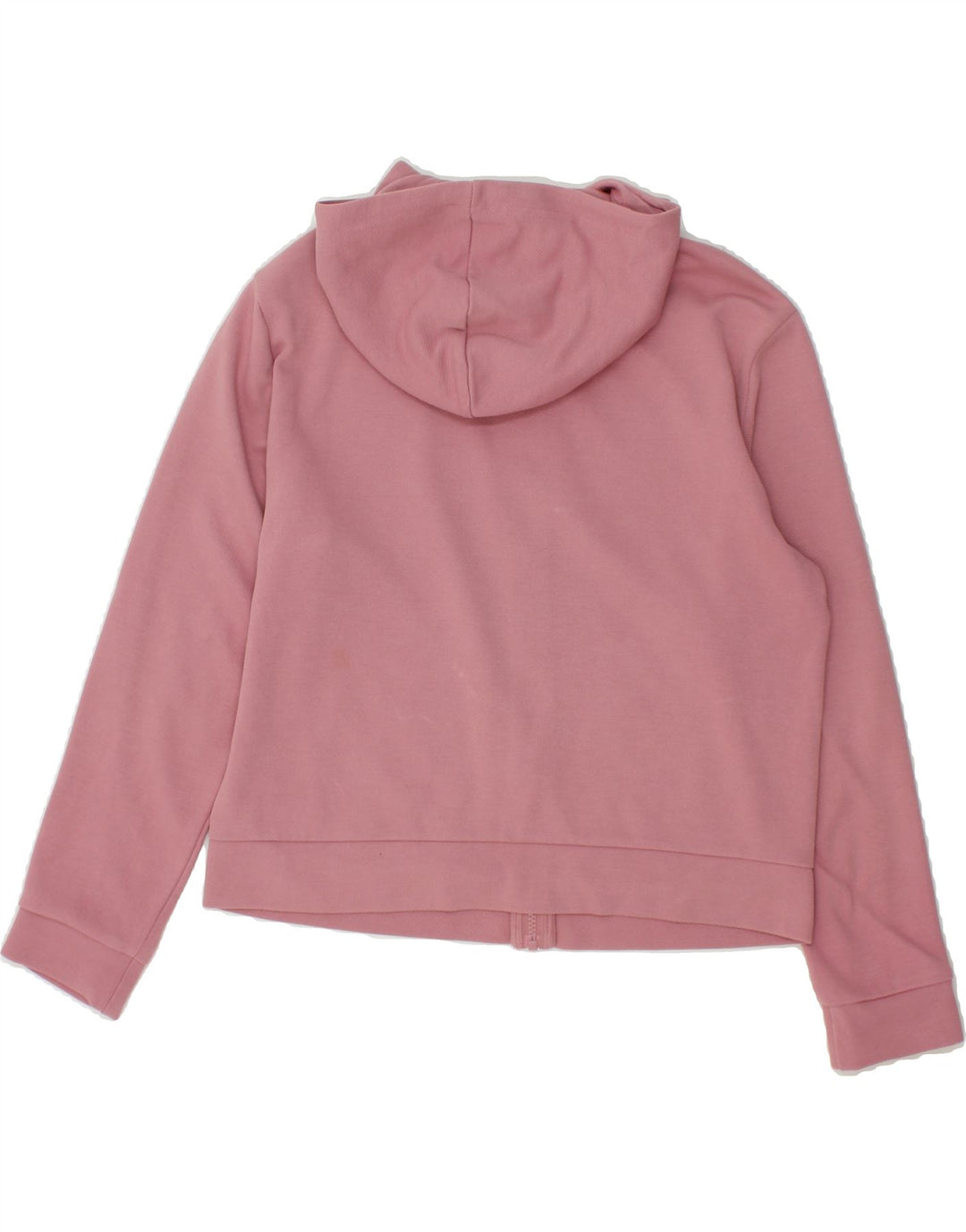 PUMA Womens Graphic Zip Hoodie Sweater UK 10 Small Pink Polyester Vintage Puma and Second-Hand Puma from Messina Hembry 