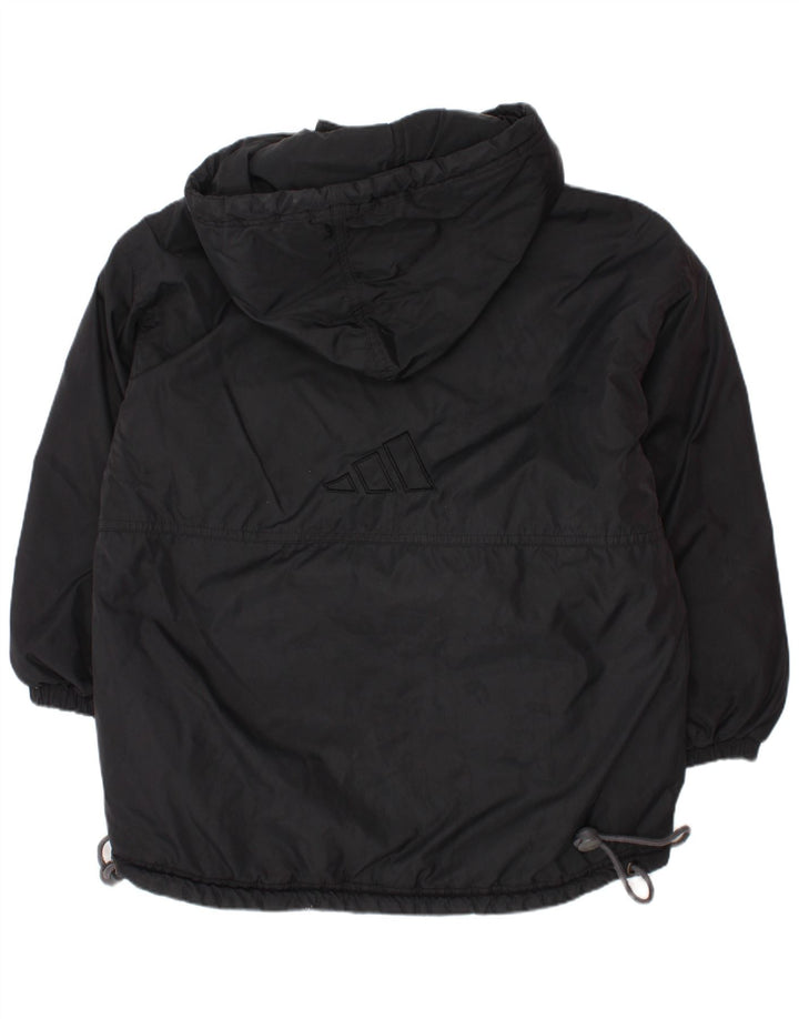 ADIDAS Chaqueta acolchada con capucha para niño Graphic 8-9 años Negro Poliamida