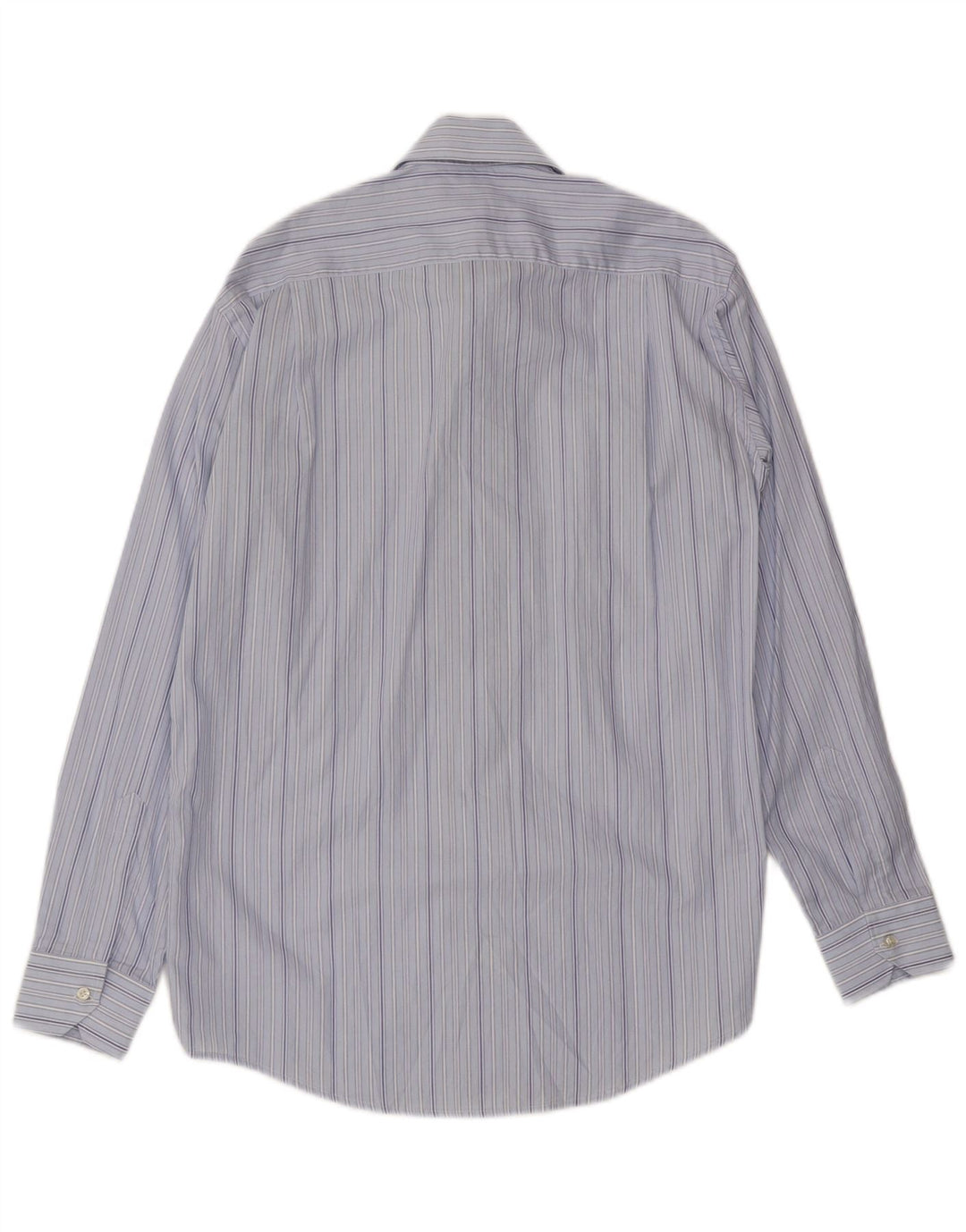 Renato Balestra Camisa Hombre Talla 39 15 1/2 Algodón Rayas Azul Medio