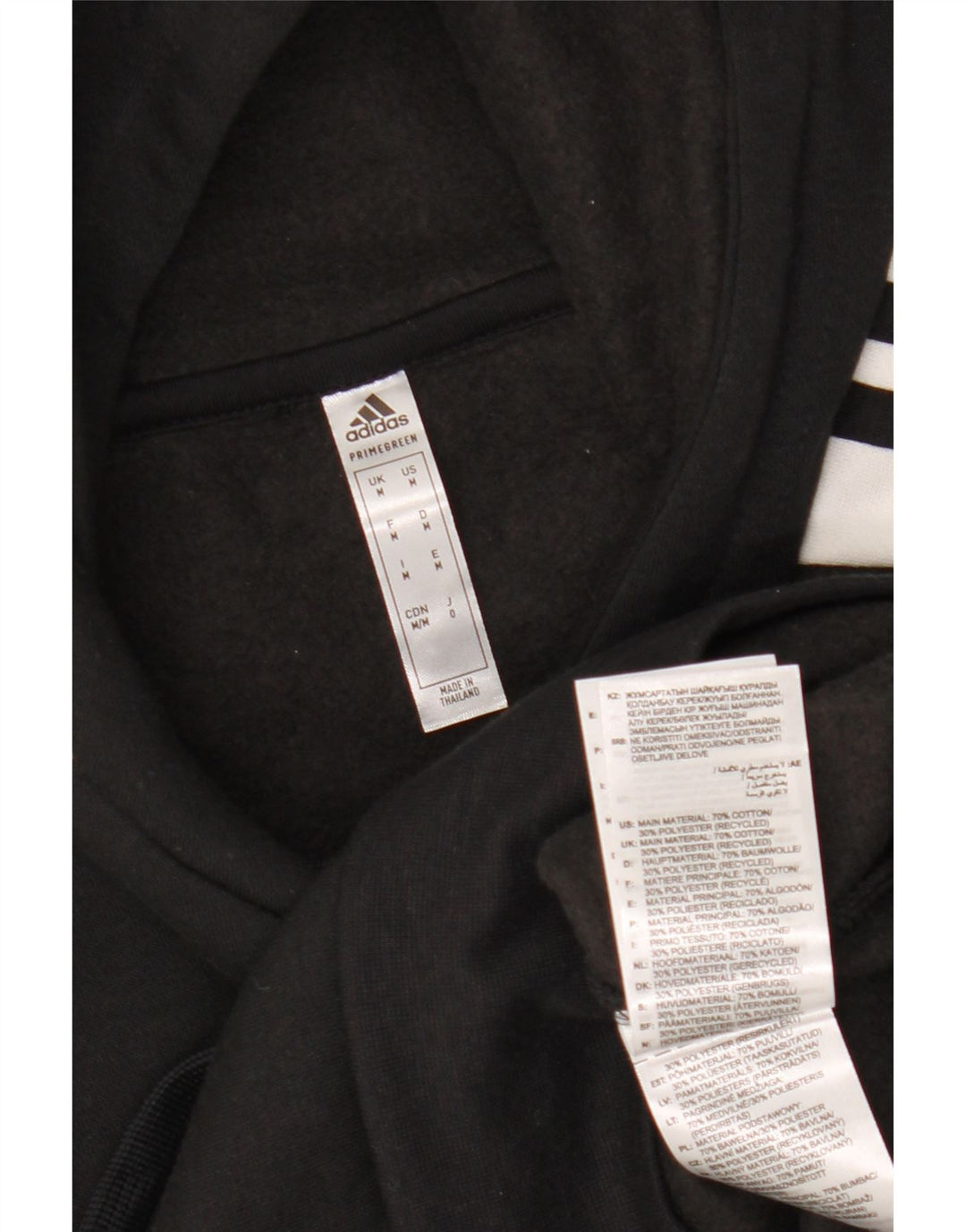 Adidas Hombre Sudadera Con Capucha Jumper Medium Negro Algodón