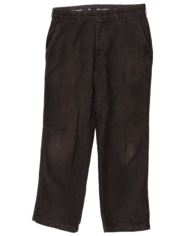 Marks & Spencer Pantalones chinos rectos Blue Harbor para hombre W34 L29 Negro