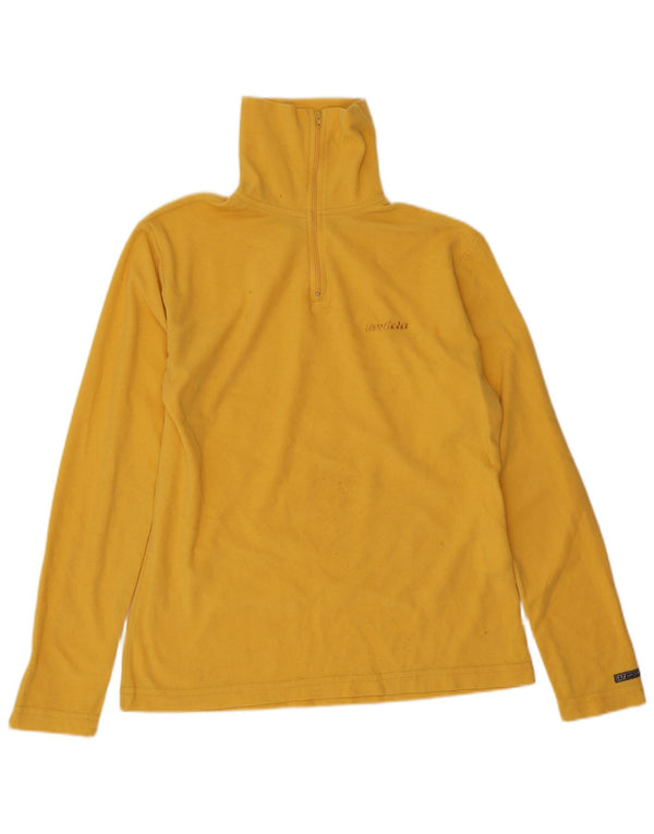 Jersey de forro polar con cuello y cremallera para mujer Invicta UK 12 Poliéster amarillo medio