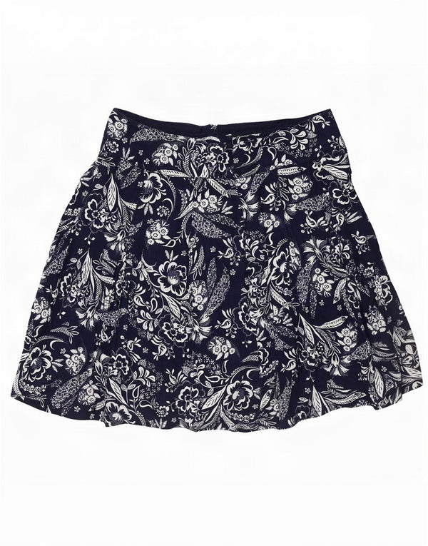 Falda acampanada para mujer de Fat Face UK 40 Medium W32 Poliéster floral azul marino