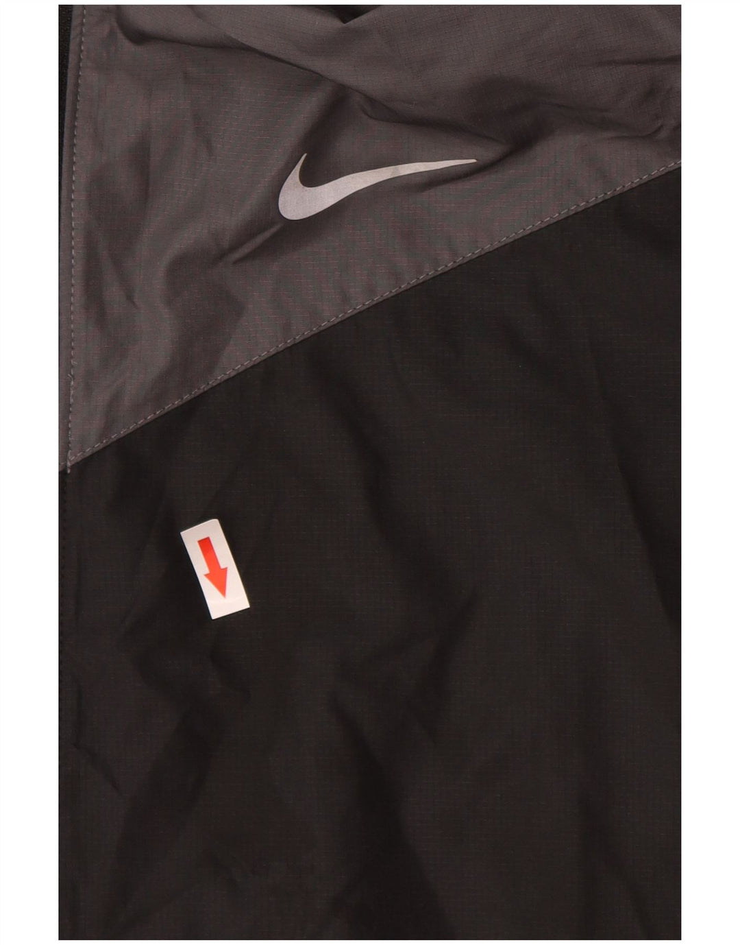 Nike Chaqueta impermeable con capucha para hombre UK 40 Large Negro Colorblock Poliéster