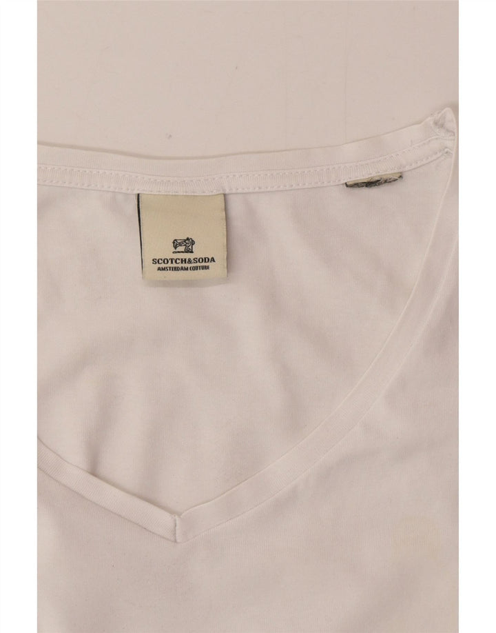 Scotch & Soda - Camiseta para hombre, talla grande, color blanco