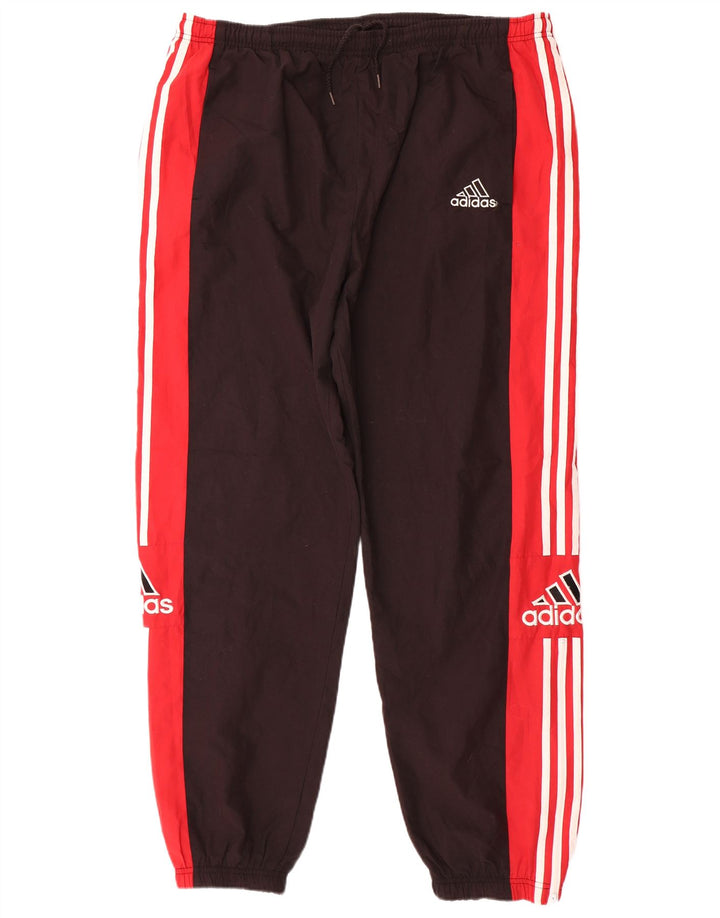 ADIDAS Hombre Graphic Chándal Pantalones Joggers XL Negro Colorblock