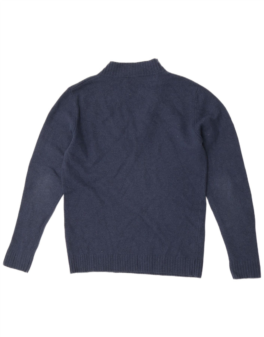 Suéter tipo jersey con cuello y botones para hombre Cos Lana azul marino mediana