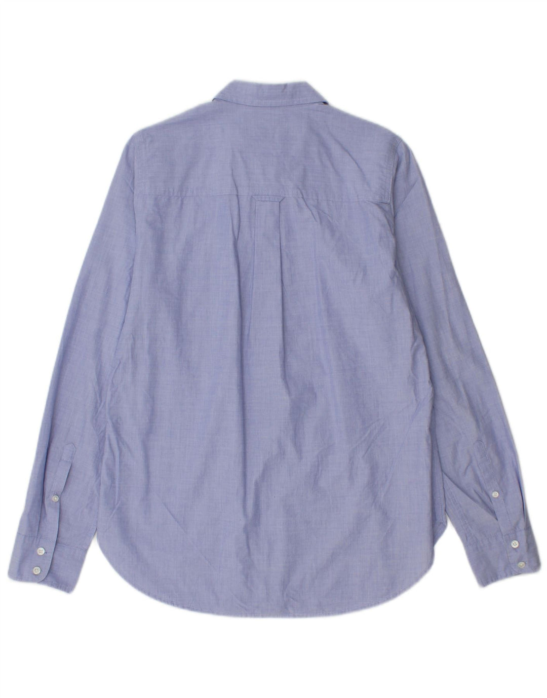 J. CREW Camisa clásica de ajuste clásico para mujer US 4 Pequeño Algodón azul