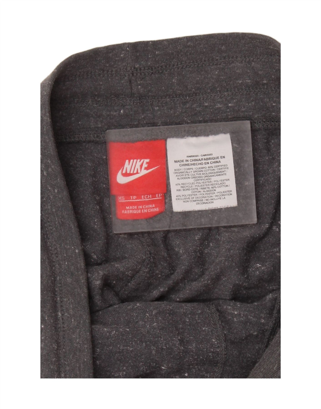 NIKE - Pantalones de chándal para mujer, talla 6, XS, algodón moteado gris