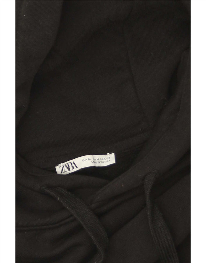 Zara Hombre Sudadera Con Capucha Jersey Mediano Negro