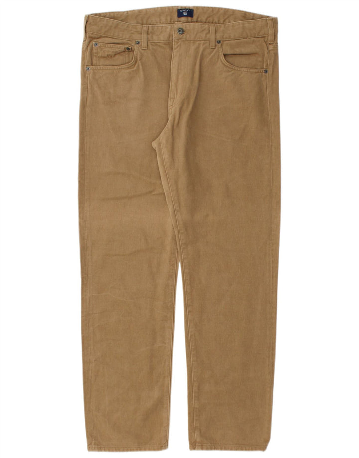 GANT Vaqueros rectos para hombre W36 L32 Algodón beige