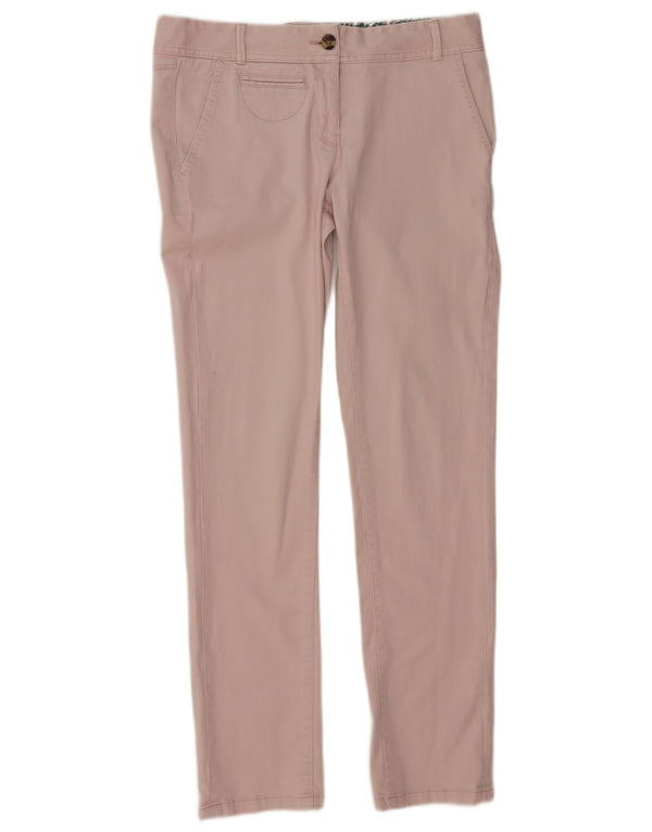 White Stuff Pantalones chinos ajustados para mujer UK 10 Small W30 L29 Algodón rosa
