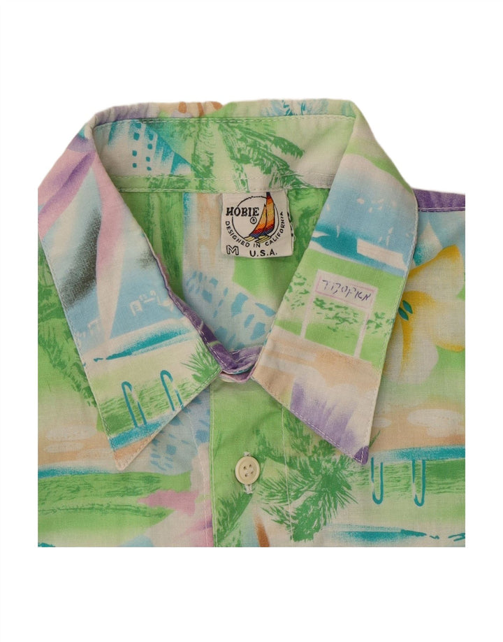 HOBIE Mens Hawaiian Short Sleeve Shirt Medium Multicoloured Floral