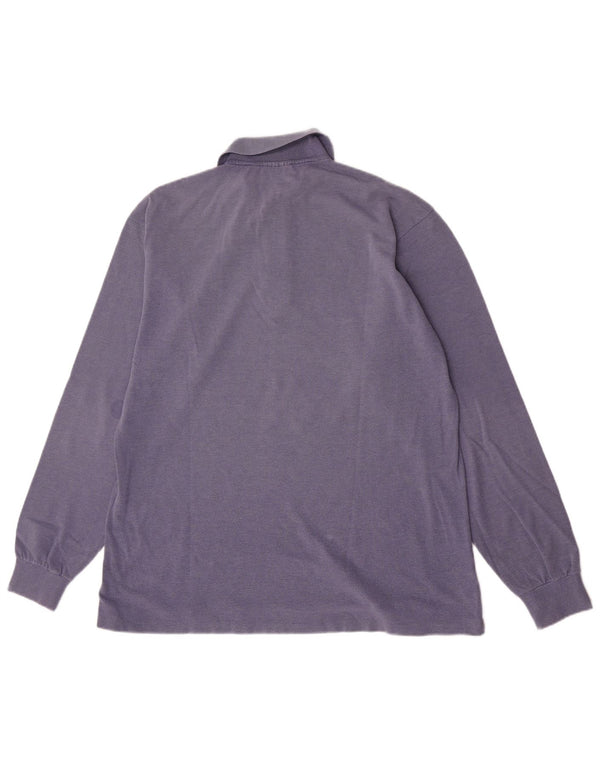 Lacoste Polo de manga larga para hombre talla 6 XL Algodón morado