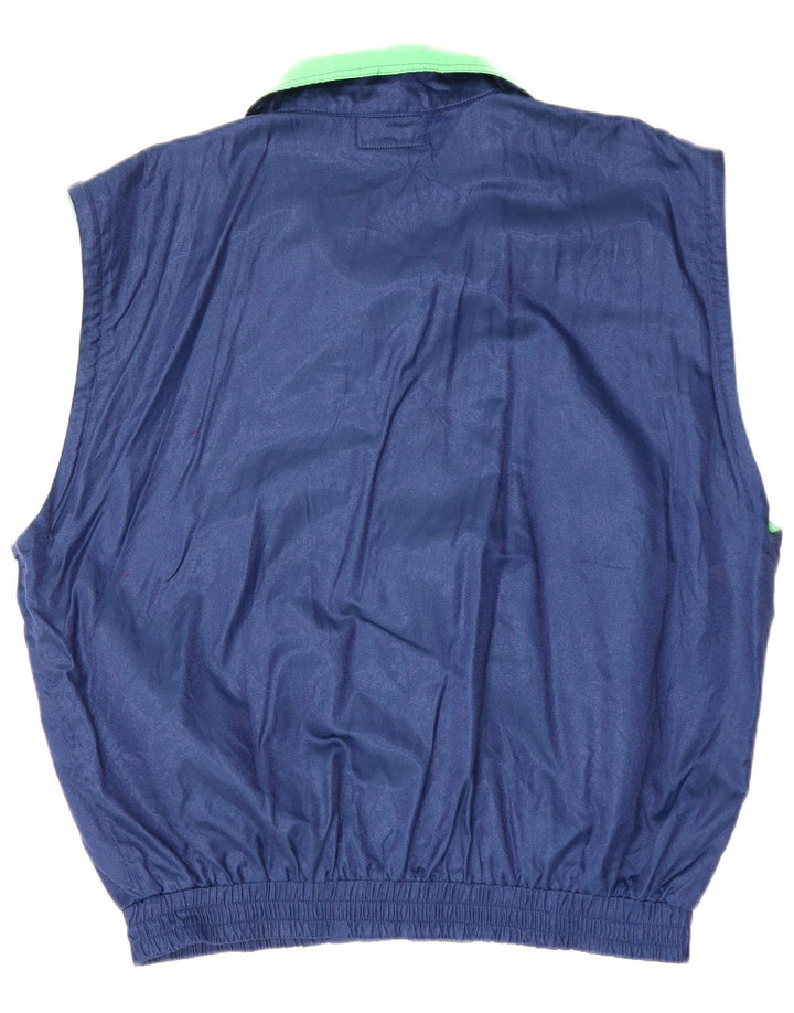 ASICS Chaqueta de chándal gráfica para hombre IT 54 XL Bloque de color azul